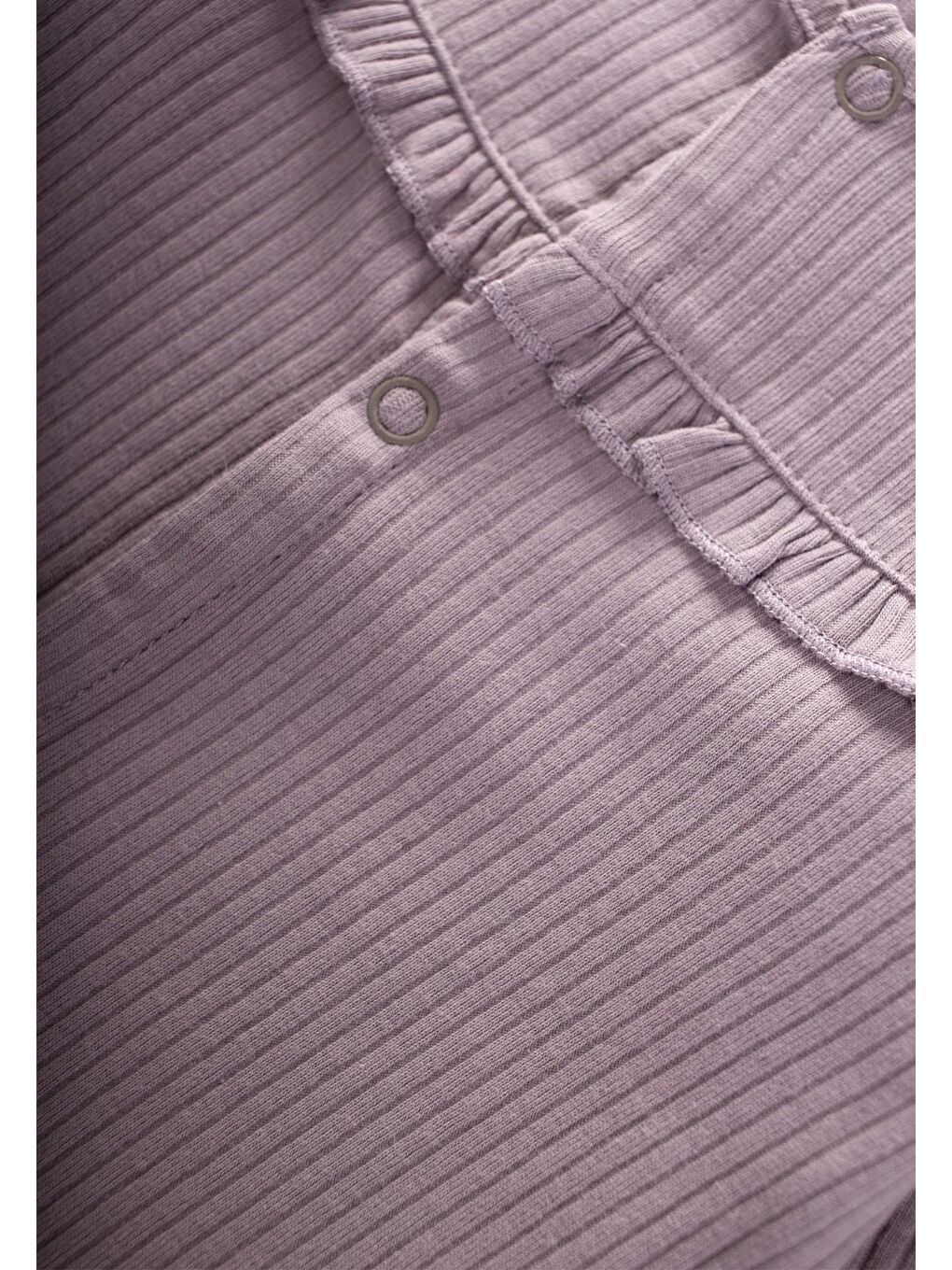 Lila Kız Çocuk Fırfır Tulum-2