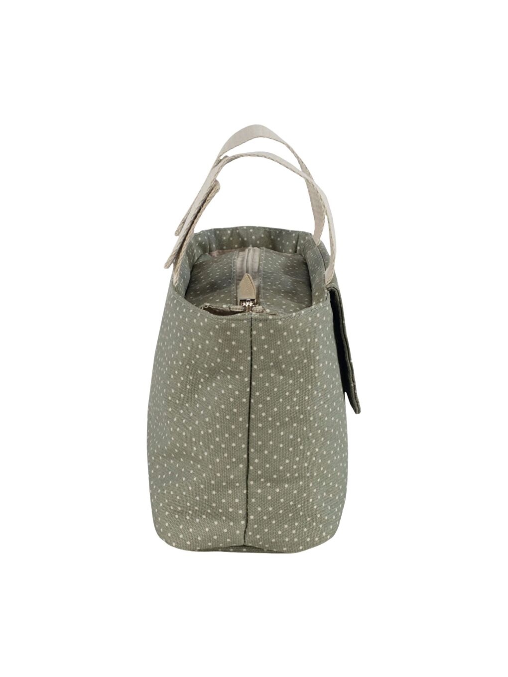 Poppy Bebek Arabası Puantiyeli Organizer Çanta Moss-2