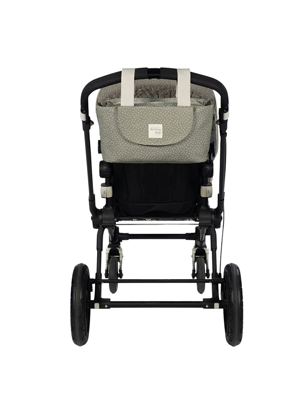 Poppy Bebek Arabası Puantiyeli Organizer Çanta Moss-5