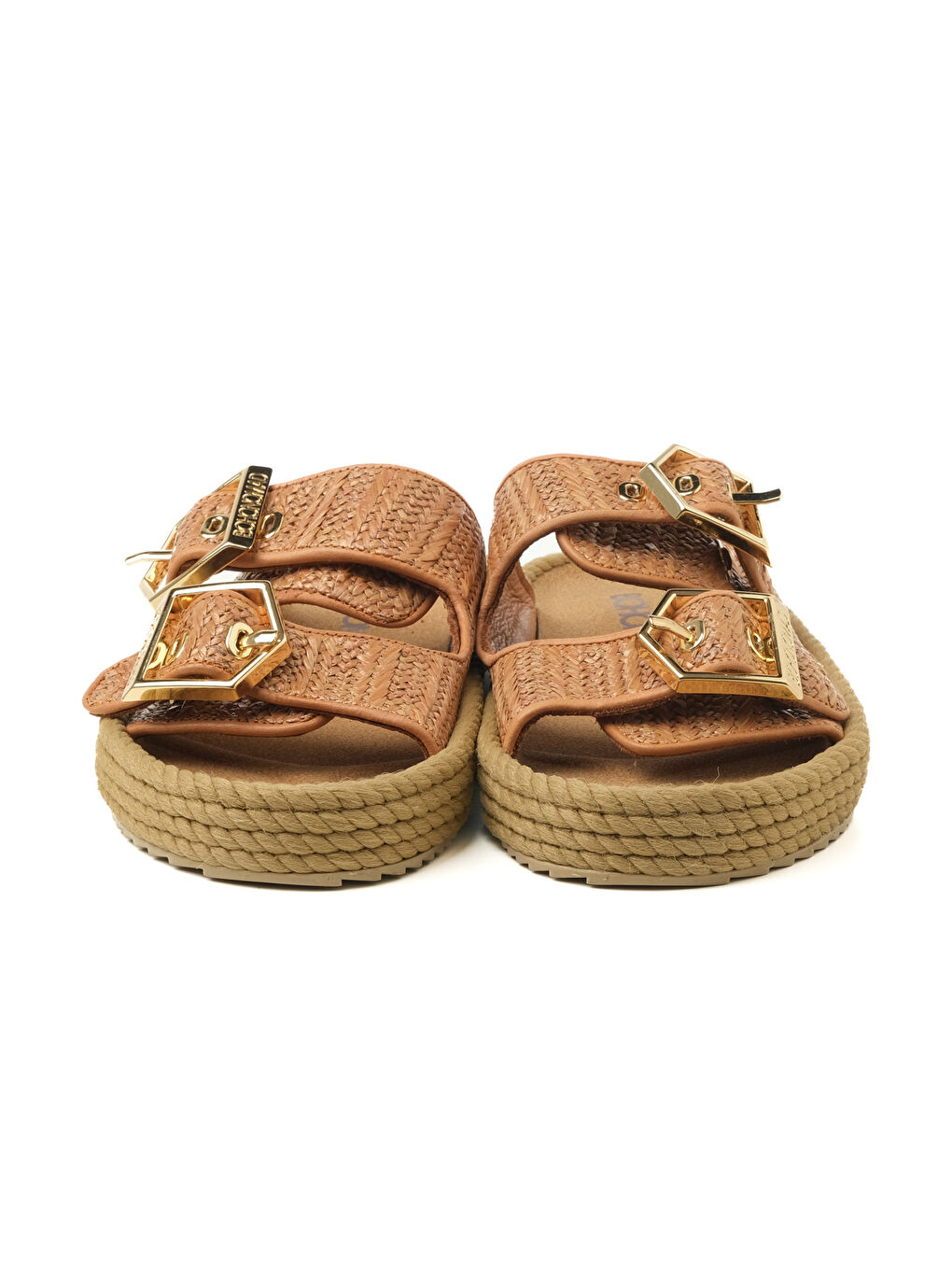 Kahverengi SYD12-00022 Sydney Kadın Hasır Terlik Taba-1