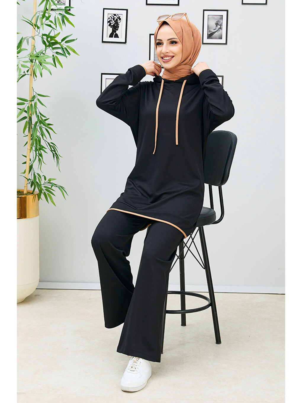 Tunik Pantolon Siyah - 27390-2