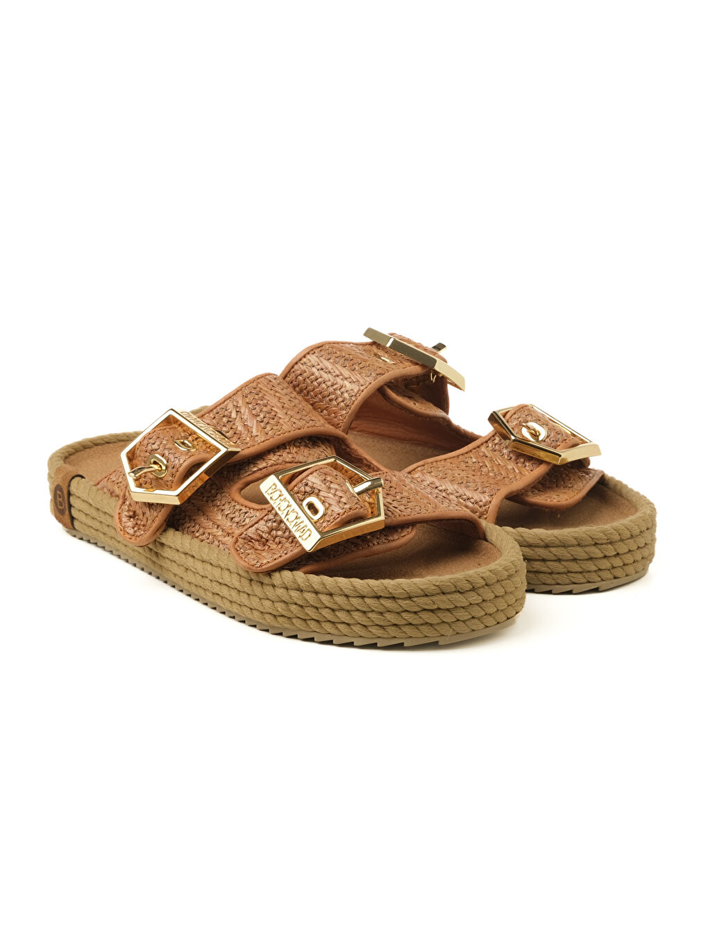 Kahverengi SYD12-00022 Sydney Kadın Hasır Terlik Taba-2