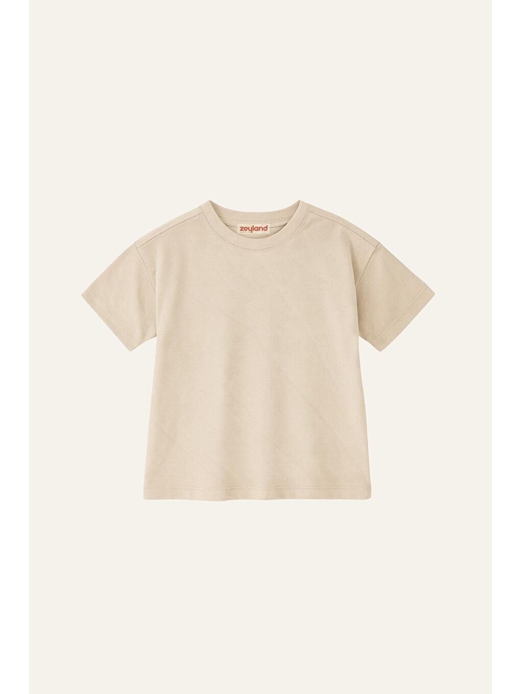 Erkek Çocuk Kısa Kol T-Shirt - Bej
