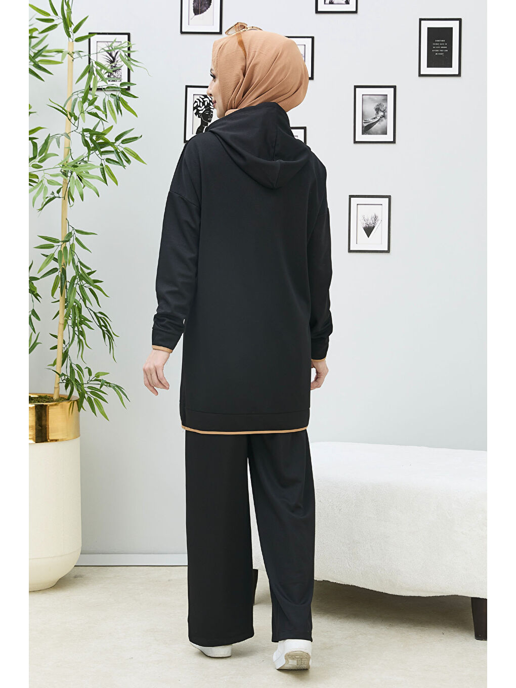 Tunik Pantolon Siyah - 27390-3