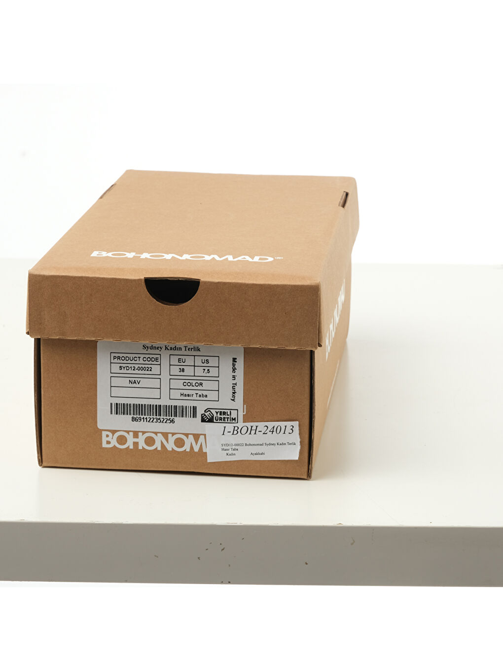 Kahverengi SYD12-00022 Sydney Kadın Hasır Terlik Taba-5