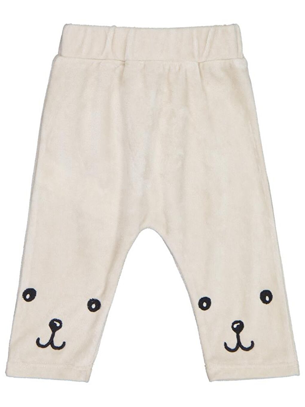 Bej Baby Paça Ayıcık Nakışlı 6-18 Ay Tek Alt Bebe