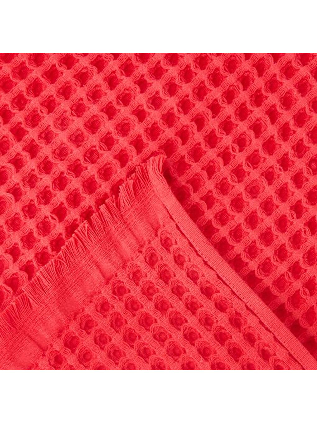 Soft Waffle Mutfak Havlusu - Kırmızı - 30x45 cm-2