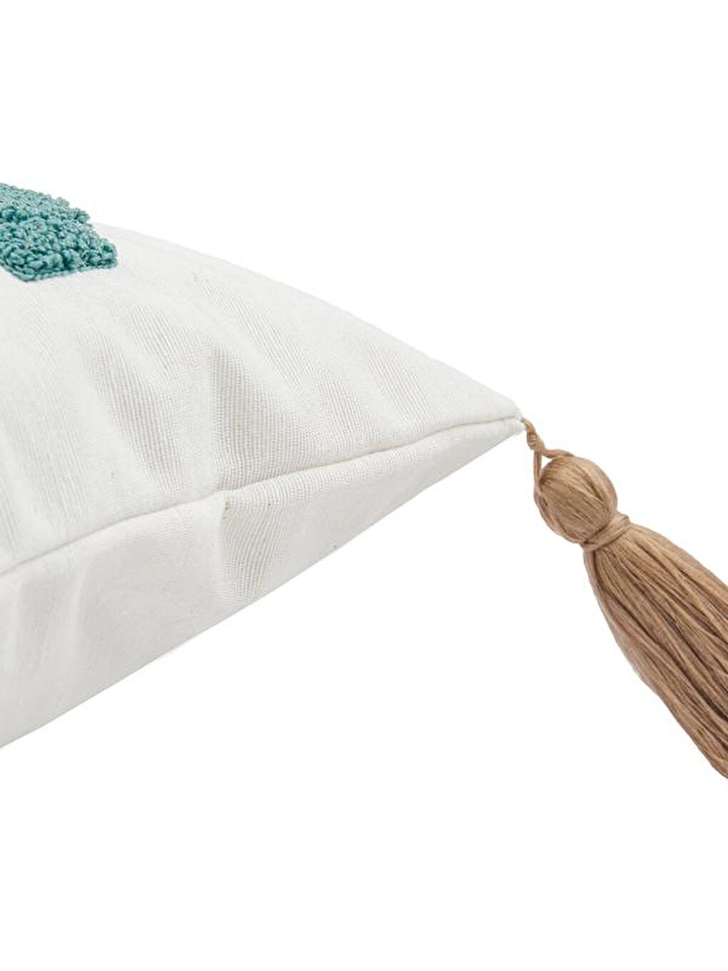 Soft Etnik Punch Kırlent - Yeşil - 45x45 cm-5