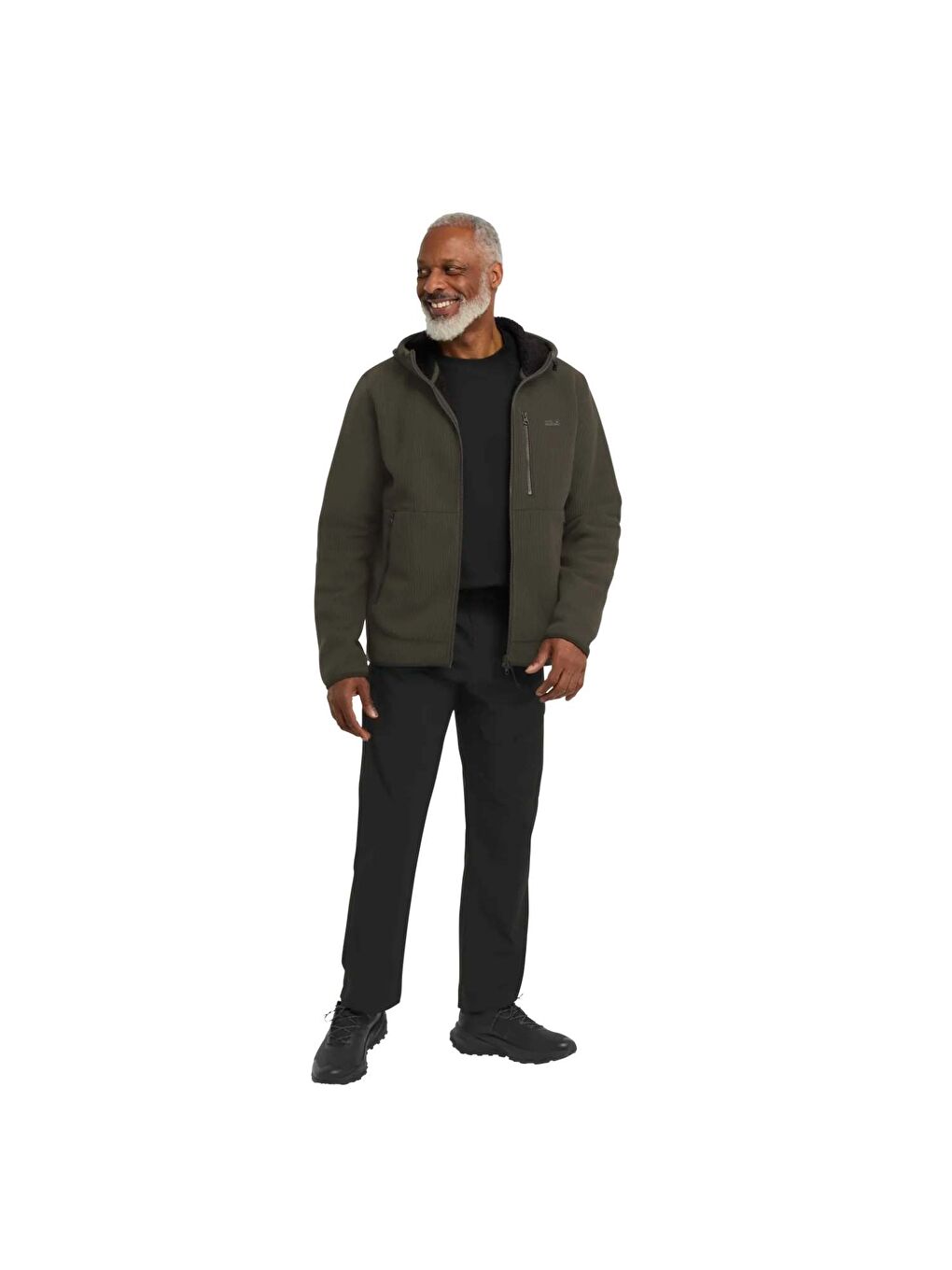 Haki Lake Ridge Hooded Erkek Yeşil Outdoor Mont-4