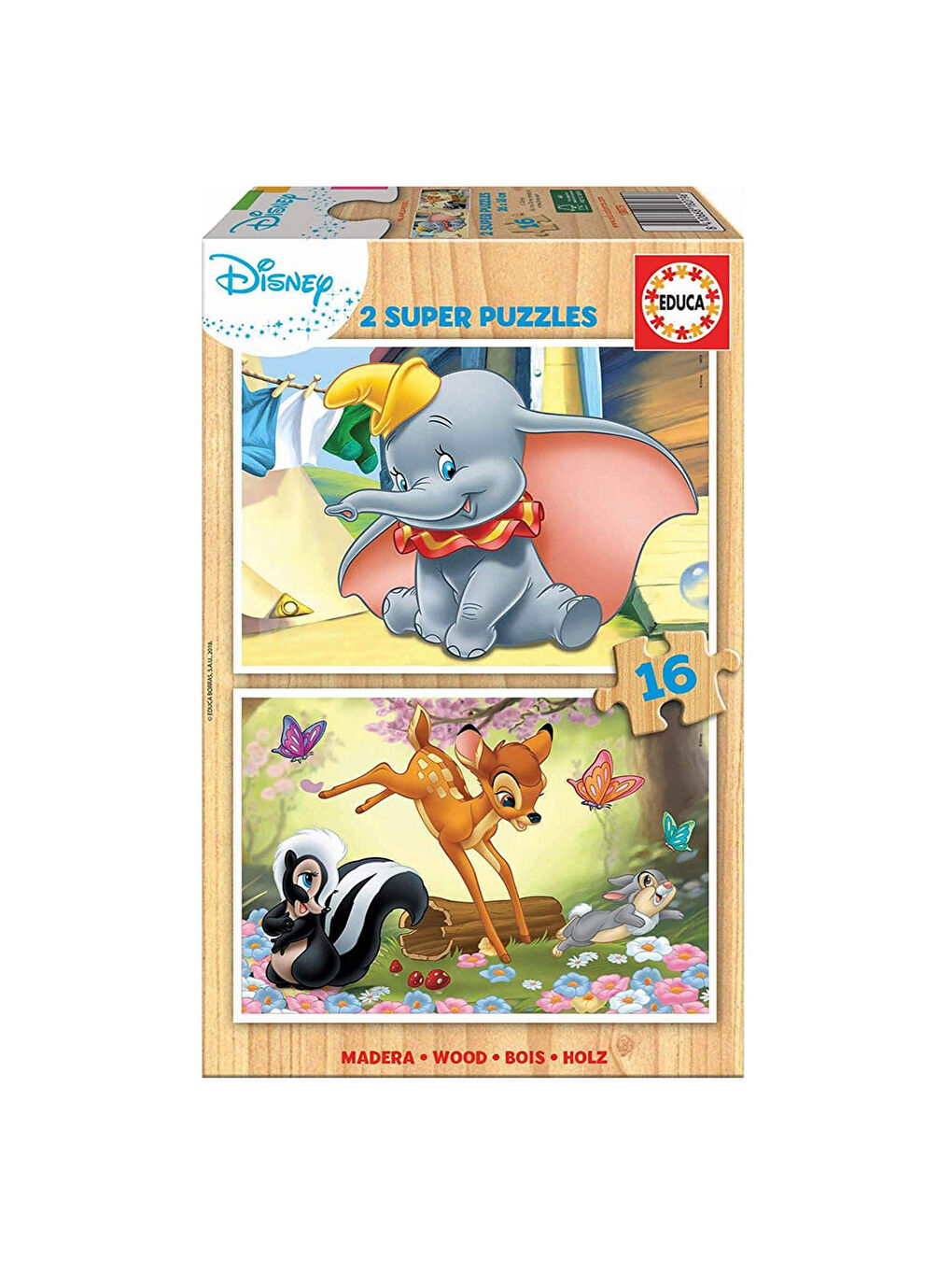 Çocuk Puzzle 2x16 Parça Animals 18079
