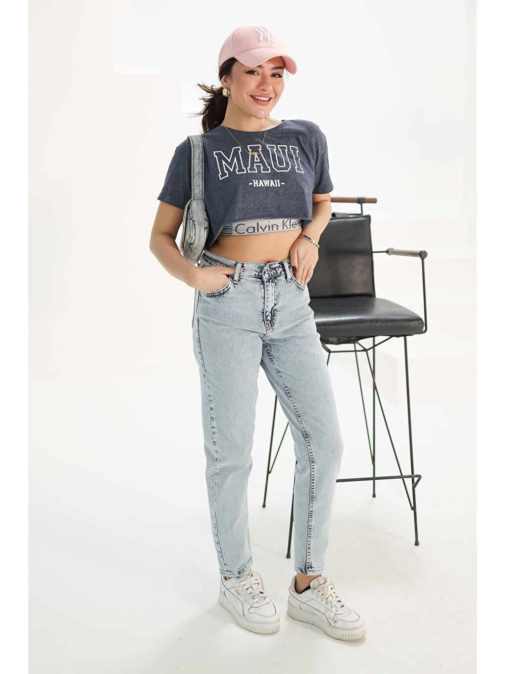 Mom Jean Pantolon Acik Mavi   13360