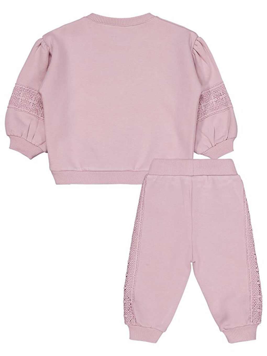 Pembe Baby Dantelli 6-18 Ay Takım-2