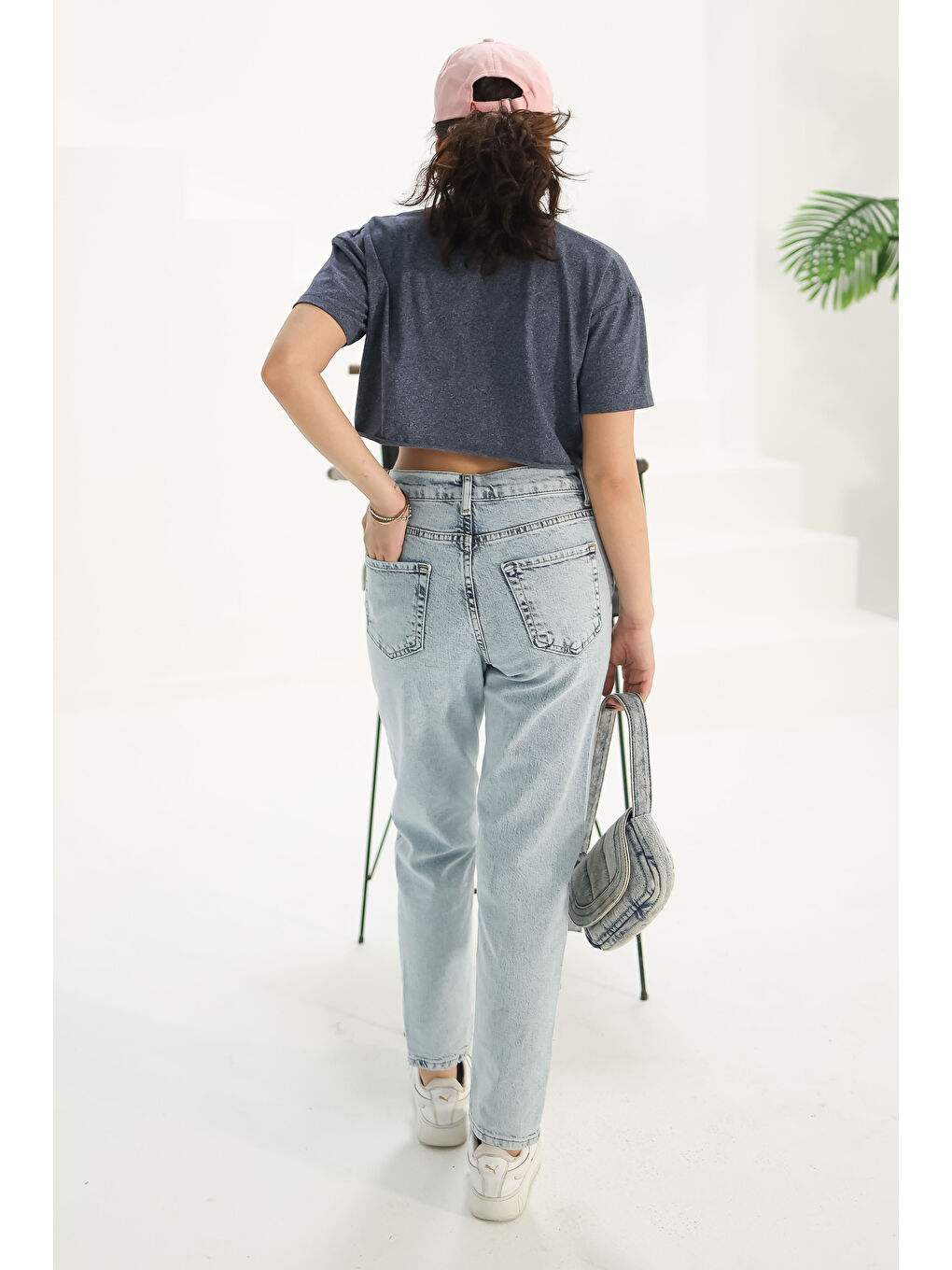 Mom Jean Pantolon Acik Mavi   13360-4