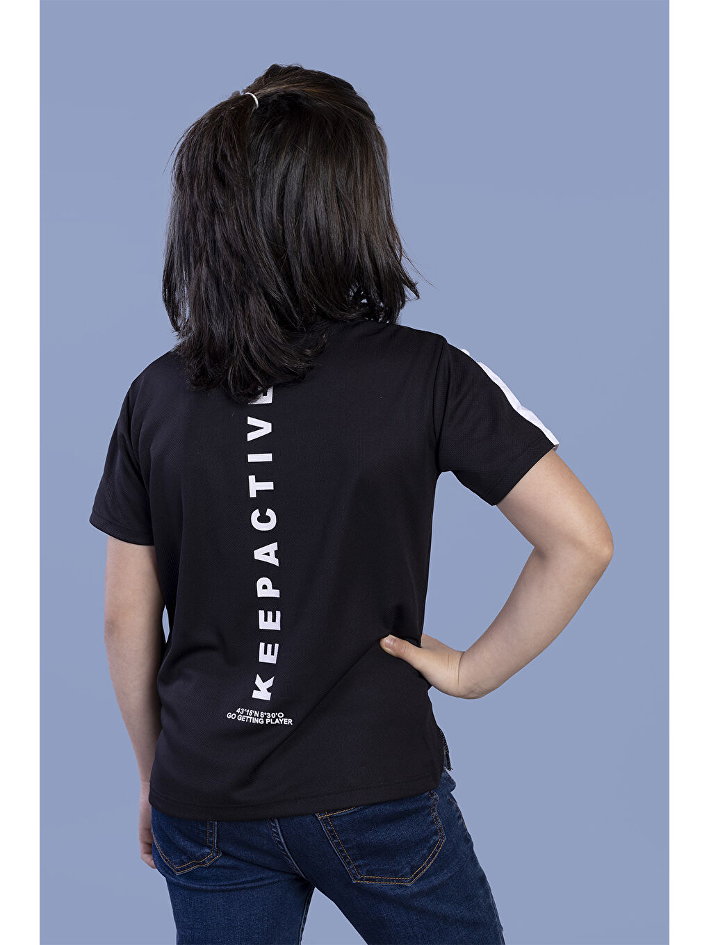 Beyaz Erkek Çocuk İki Renkli Baskılı Tişört-2