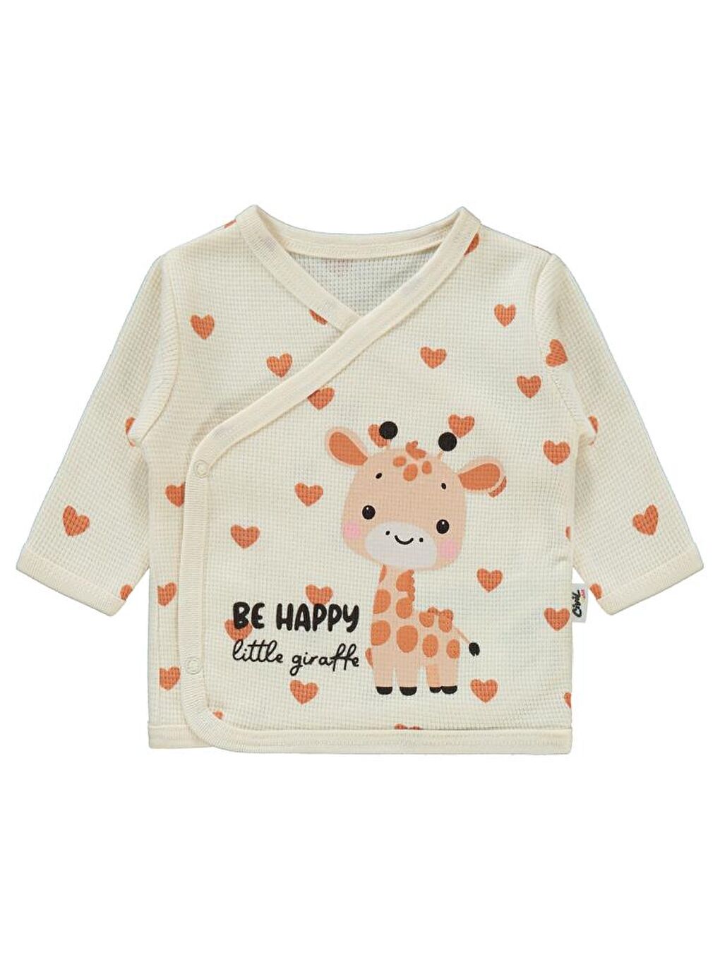 Bej Baby Kalp Zürafa Zıbın Takımları-1