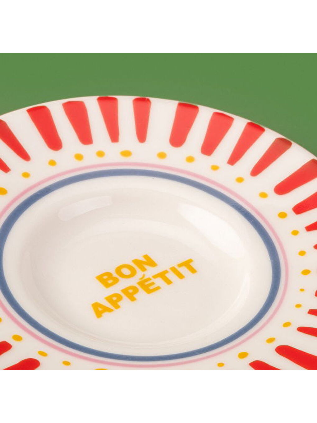 Karışık Kitchen Bon Appetit Çay Tabağı - Renkli - 13 cm-1