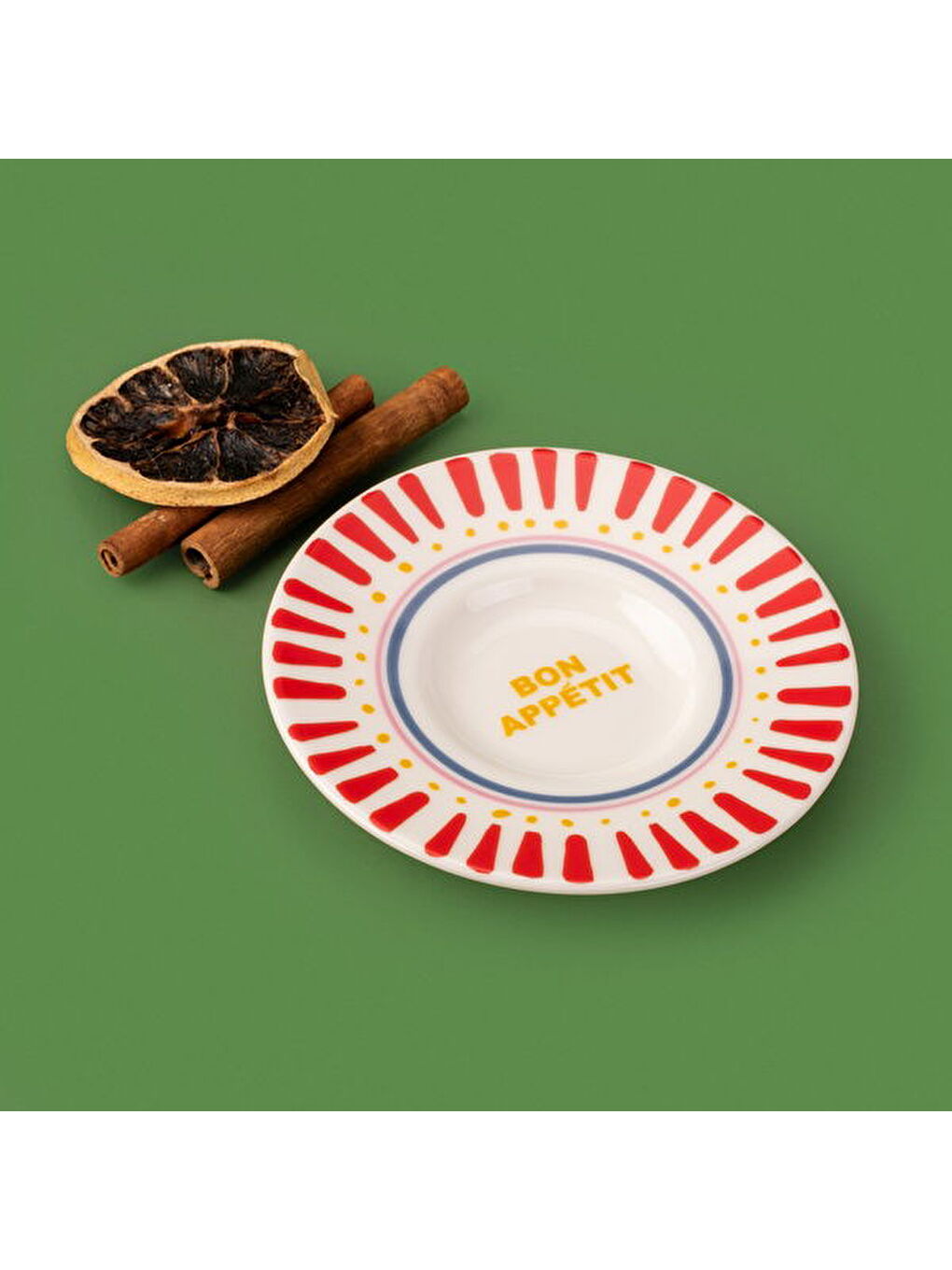 Karışık Kitchen Bon Appetit Çay Tabağı - Renkli - 13 cm-2