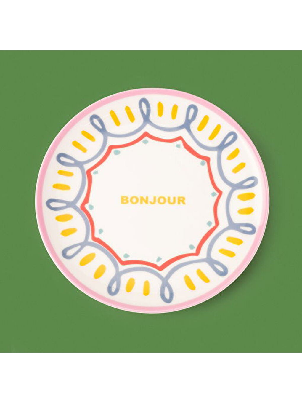 Karışık Kitchen Bonjour Tatlı Tabağı - Renkli - 19 cm