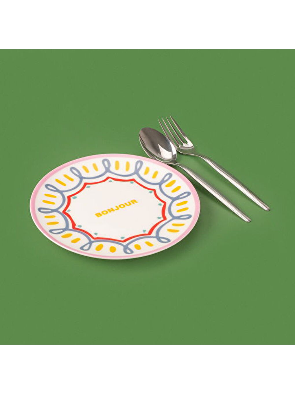 Karışık Kitchen Bonjour Tatlı Tabağı - Renkli - 19 cm-2