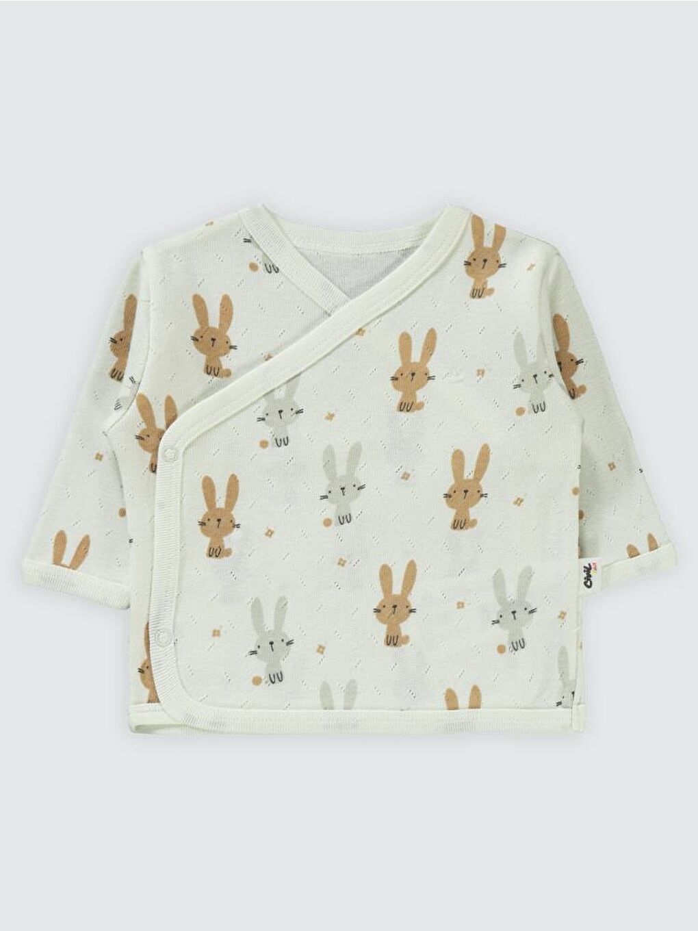 Bej Baby Tavşan Empirme Zıbın Takımları-4