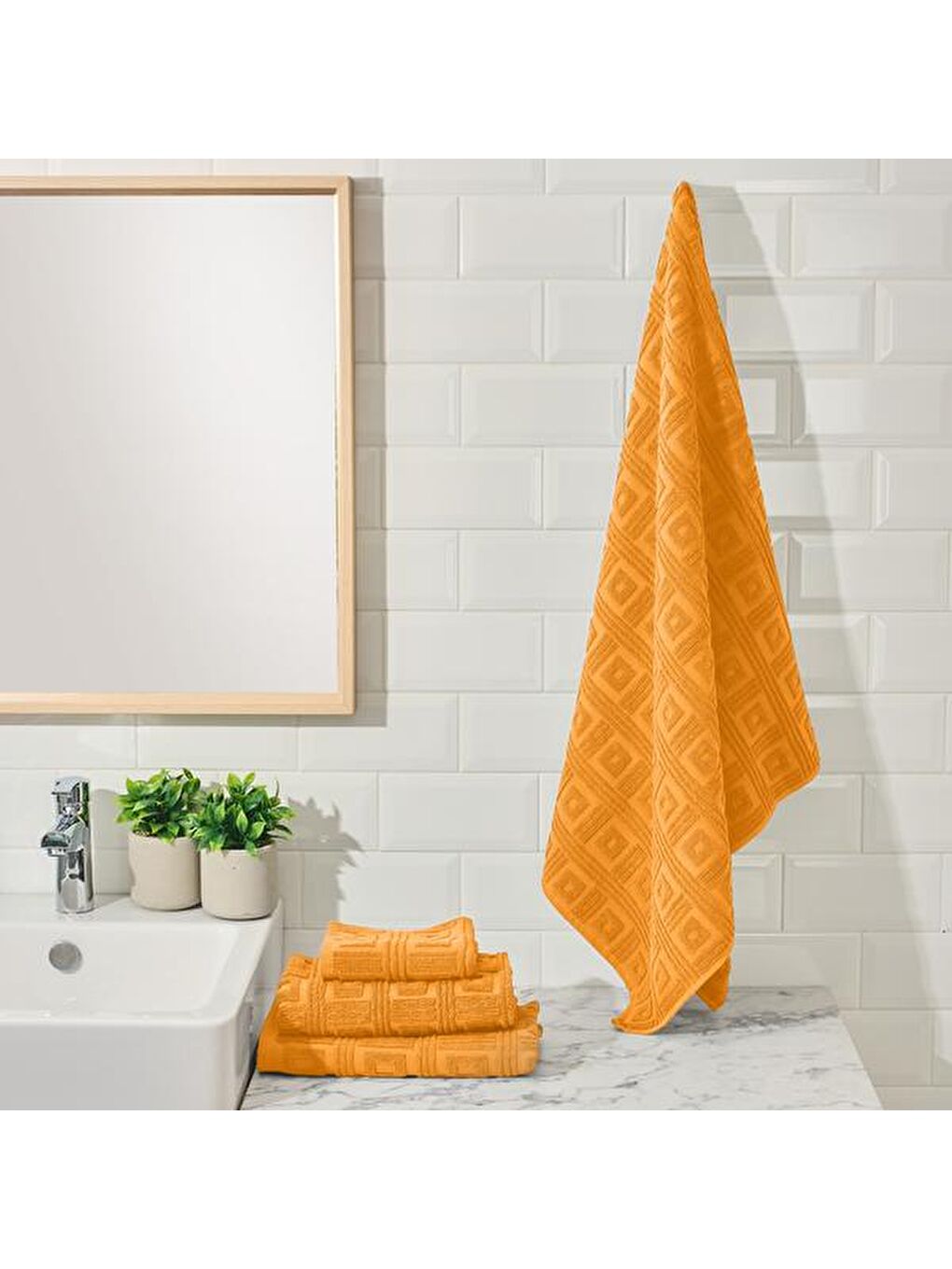 Evidea Soft Kybele Banyo Havlusu - Turuncu - 70x140 cm
