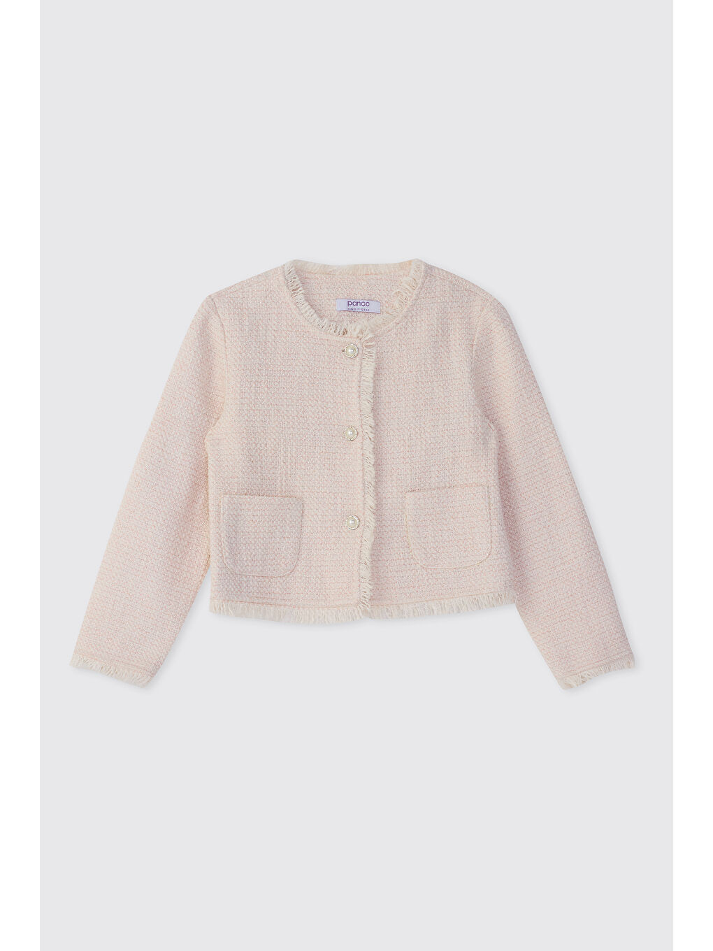 Kız Çocuk Tüvit Pembe Ceket