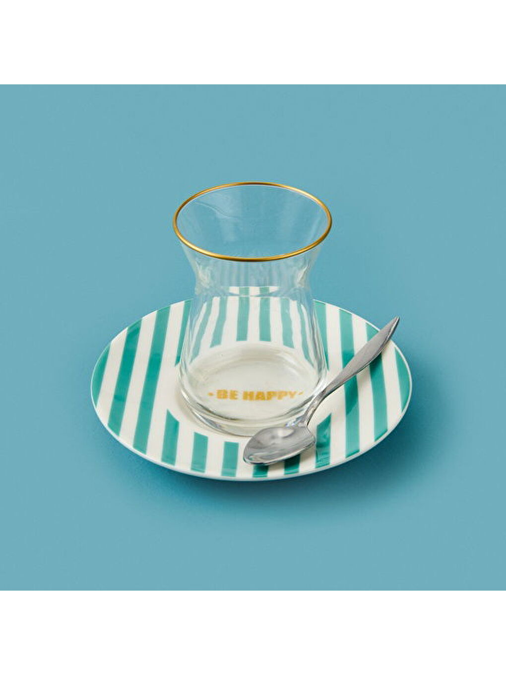 Kitchen Be Happy Çay Tabağı - Yeşil - 13 cm-3