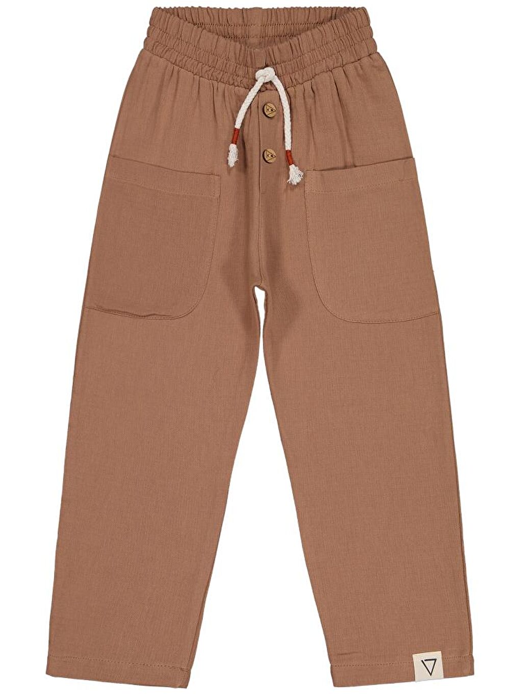 Kahverengi Boys Yandan Cepli 6-9 Yaş Pantolon