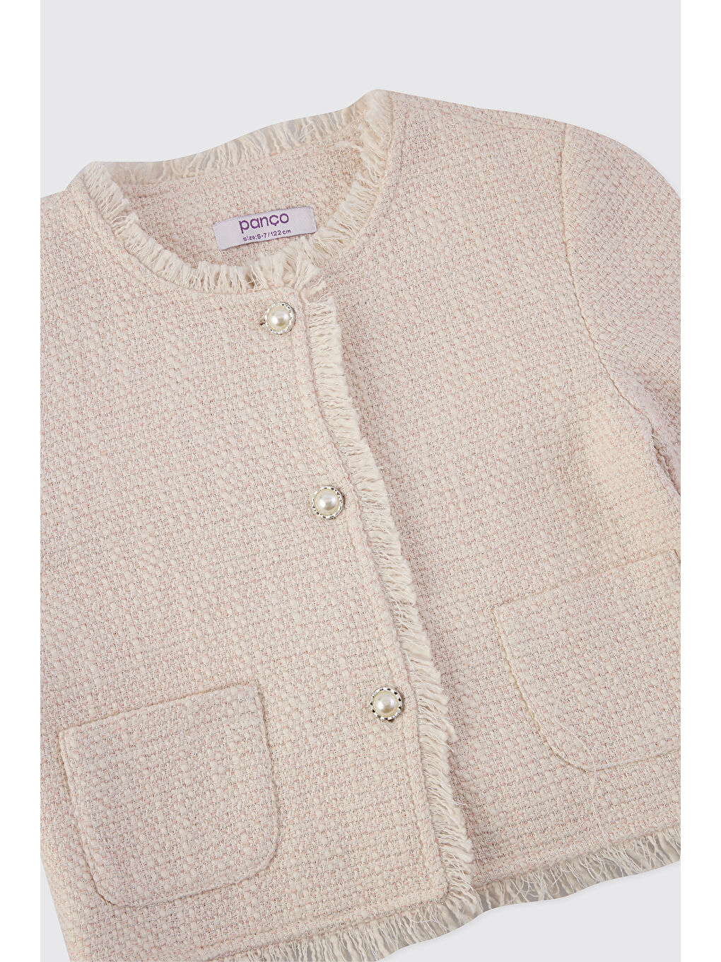 Kız Çocuk Tüvit Pembe Ceket-2