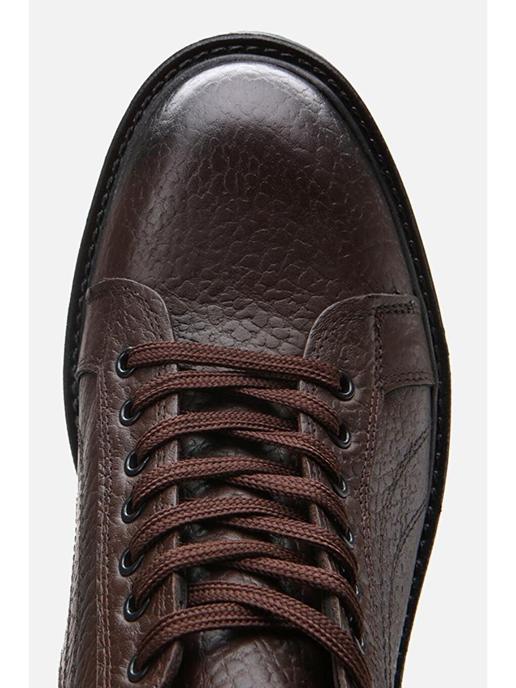 Kahverengi Hakiki Deri Kahve Erkek Günlük Bot-3