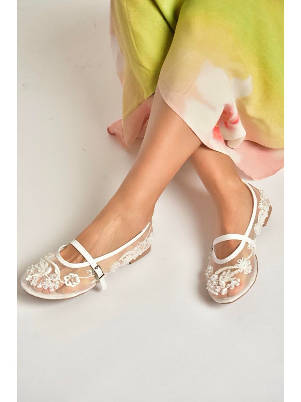 Beyaz Kadın Babet Y726330115-3