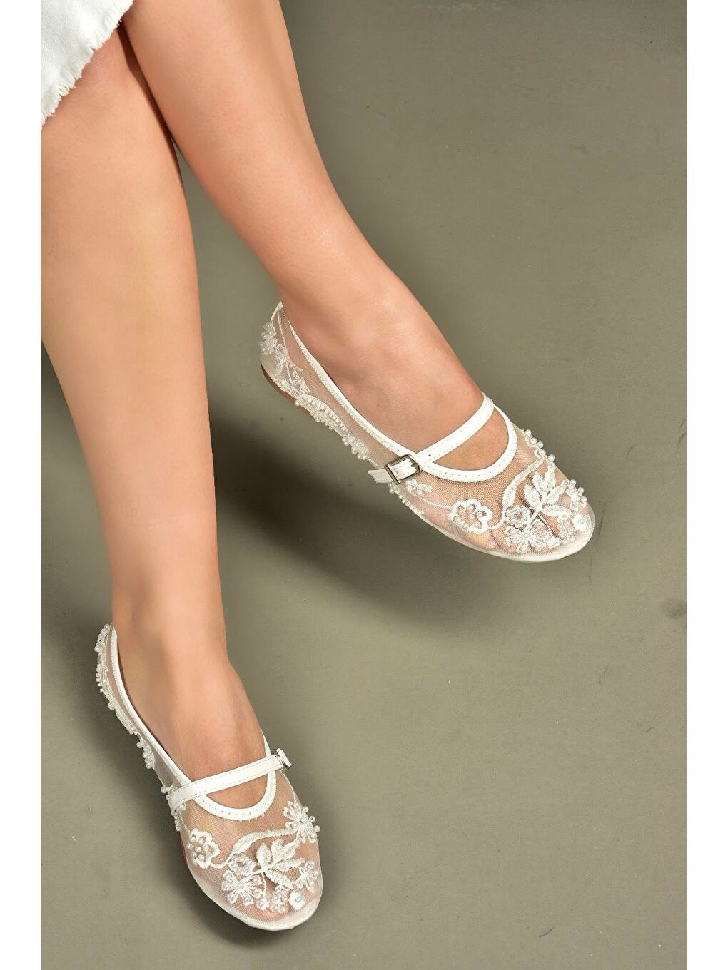 Beyaz Kadın Babet Y726330115-5