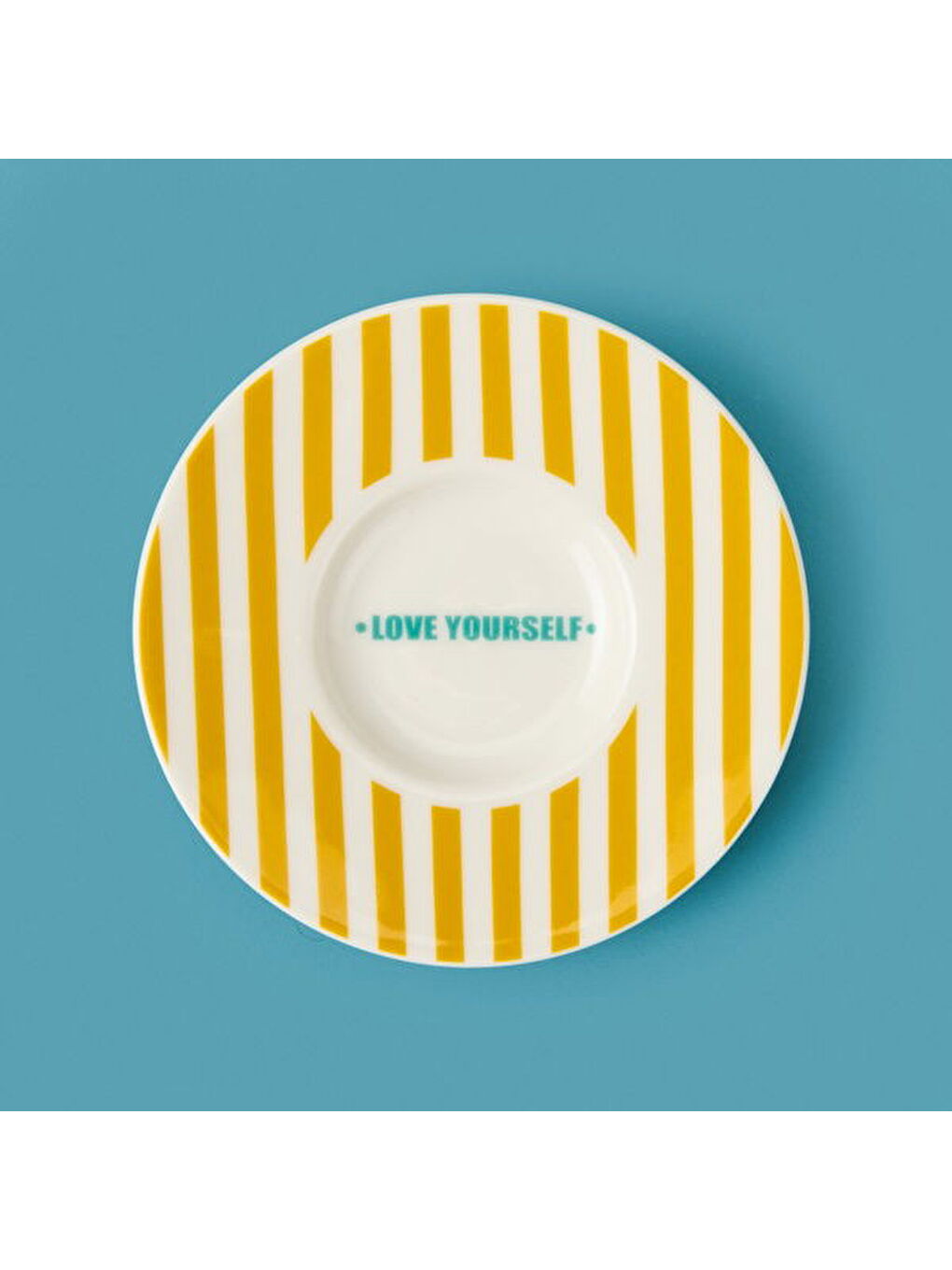 Kitchen Love Yourself Çay Tabağı - Sarı - 13 cm-3