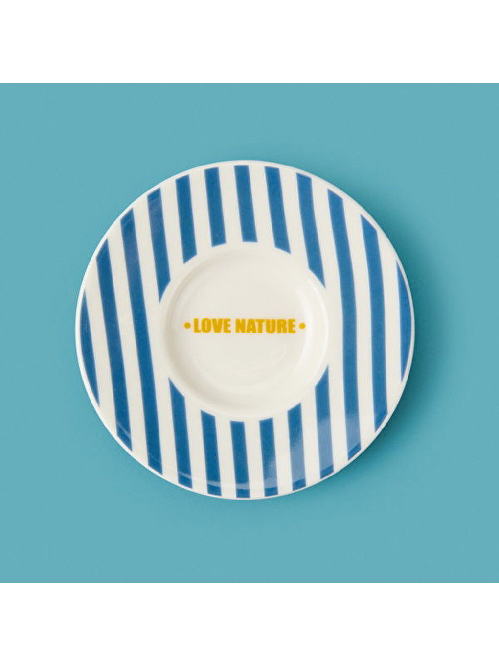 Kitchen Love Nature Çay Tabağı - Mavi - 13 cm-1