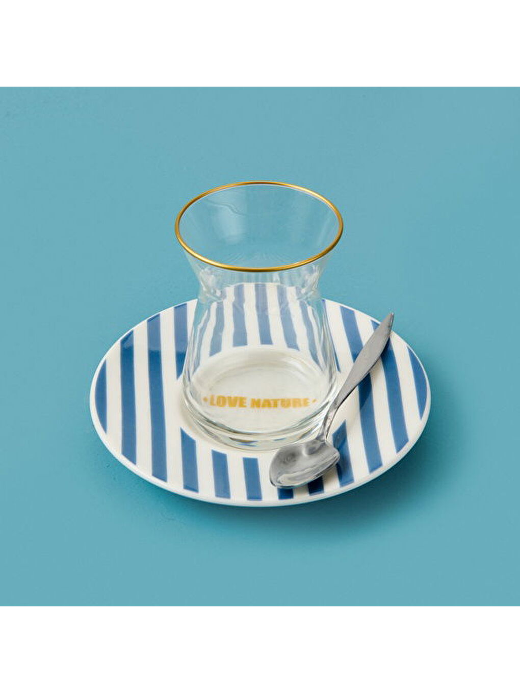 Kitchen Love Nature Çay Tabağı - Mavi - 13 cm-2