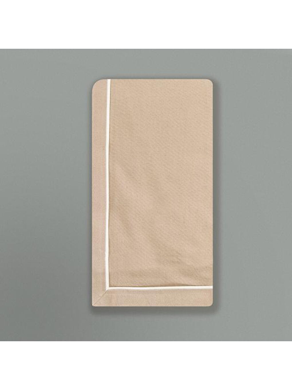 Soft Biyeli Masa Örtüsü - Bej - 140x180 cm-1