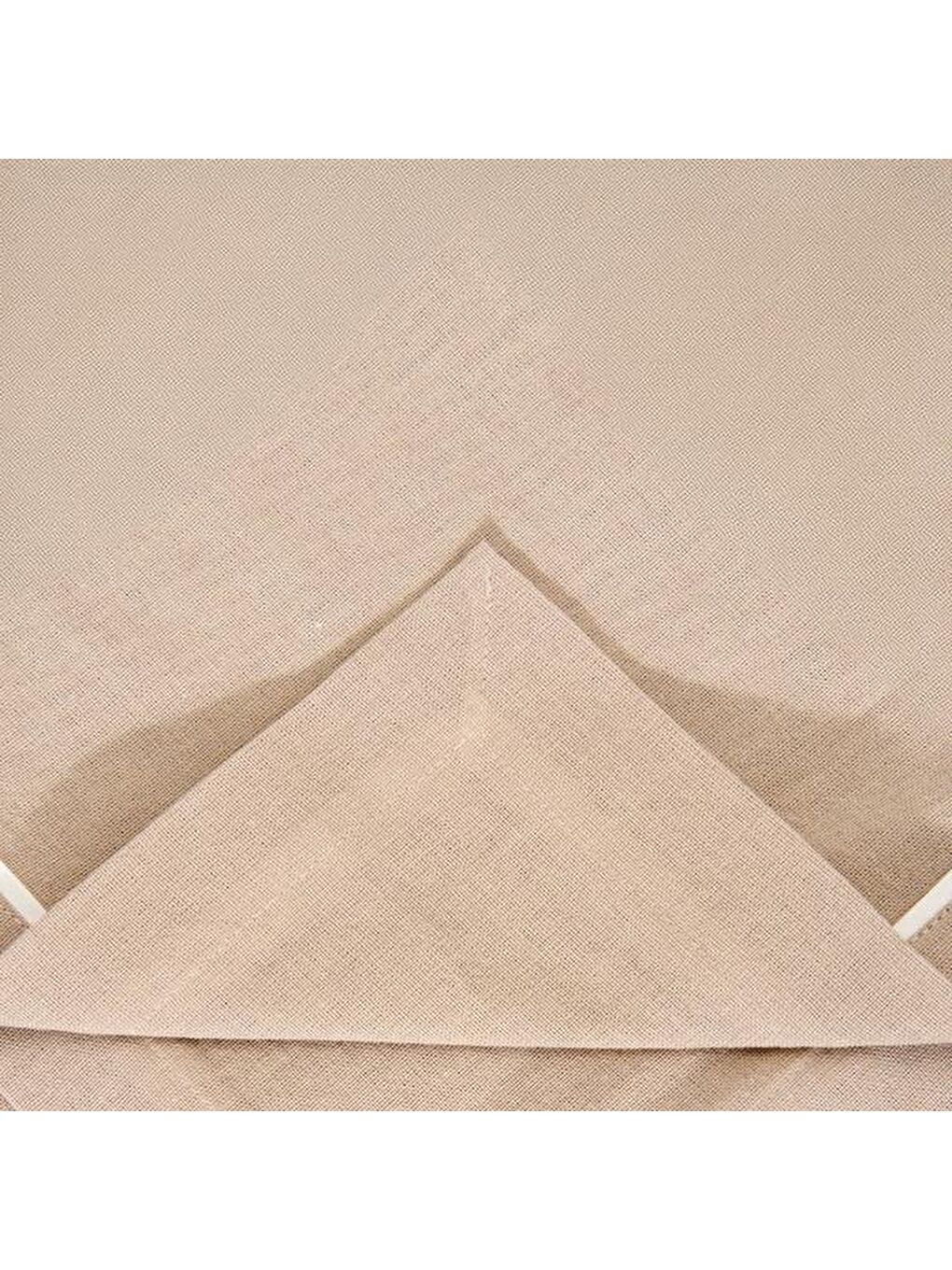 Soft Biyeli Masa Örtüsü - Bej - 140x180 cm-4