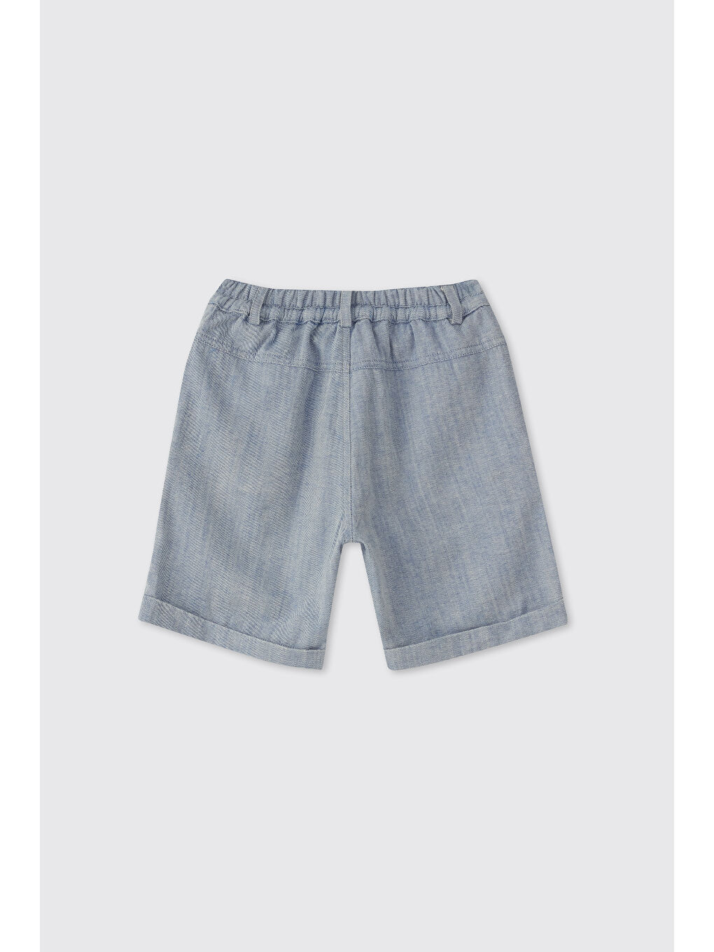 Erkek Çocuk Cepli Mavi Şort-1