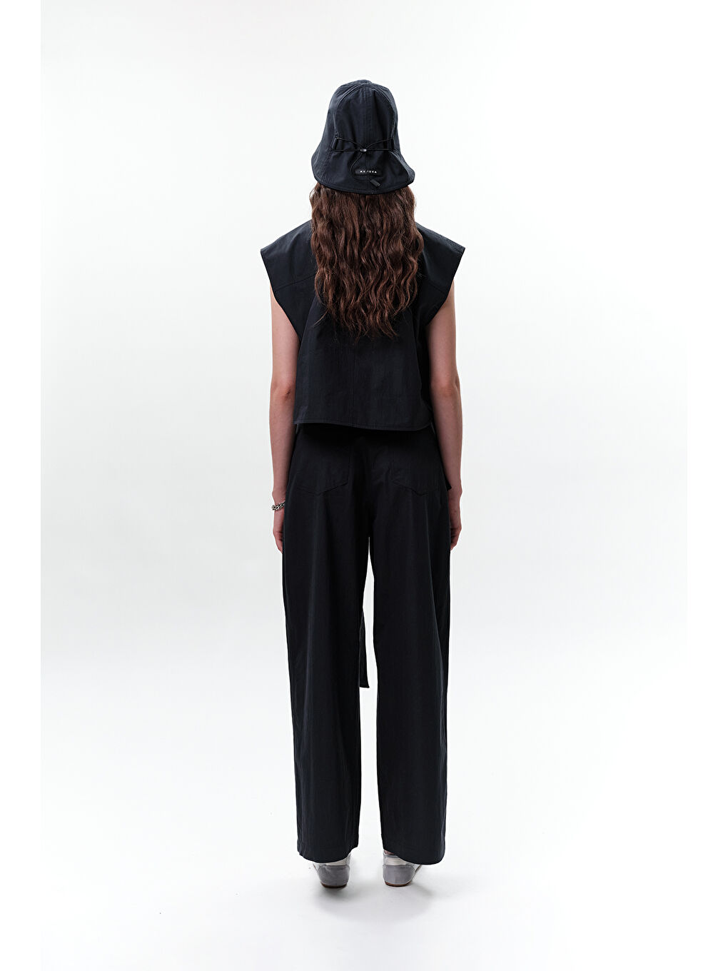 Cep Detaylı Kısa Yelek Lacivert-7