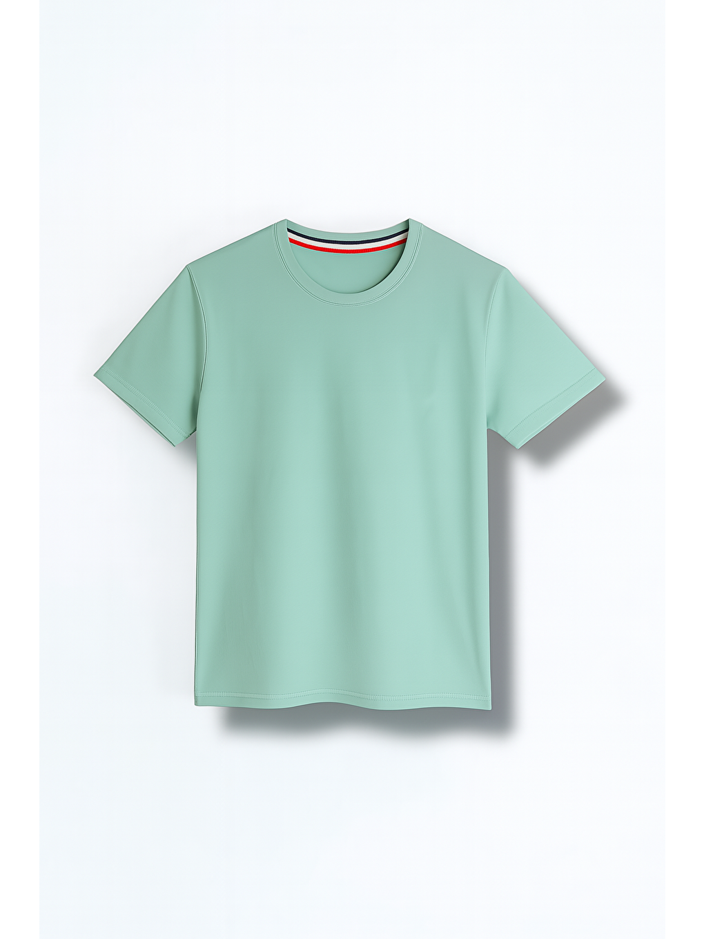 Yeşil Erkek Doğal Pamuk Yüksek Kalite Kısa Kollu Spor Süprem T-shirt