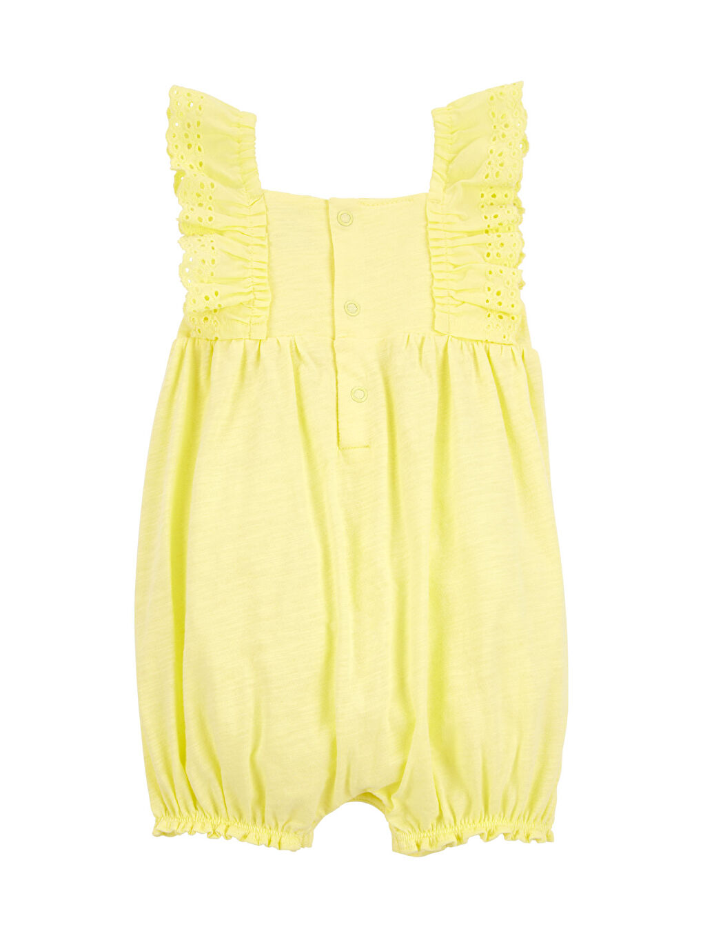 Sarı Kız Bebek Kısa Tulum-1