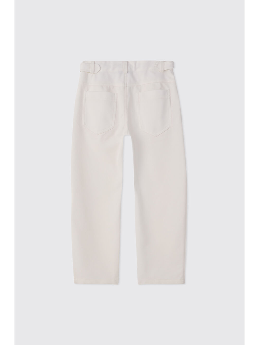 Erkek Çocuk Örme Beyaz Pantolon-1