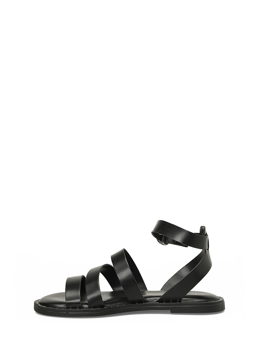 26S-228 6FX Siyah Kadın Düz Sandalet-2