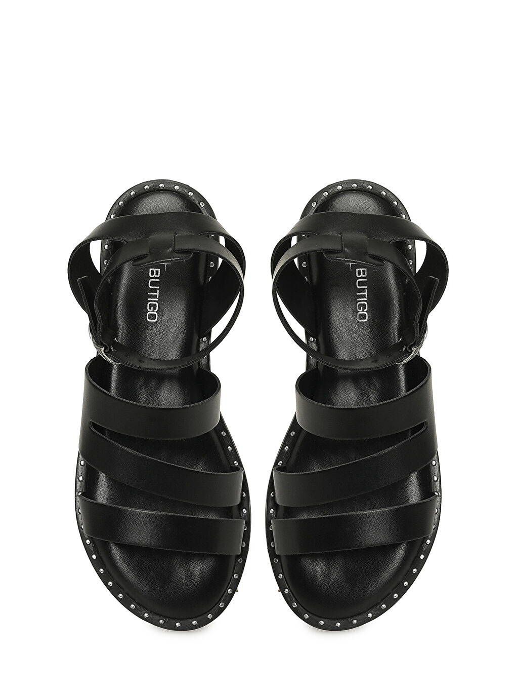 26S-228 6FX Siyah Kadın Düz Sandalet-3