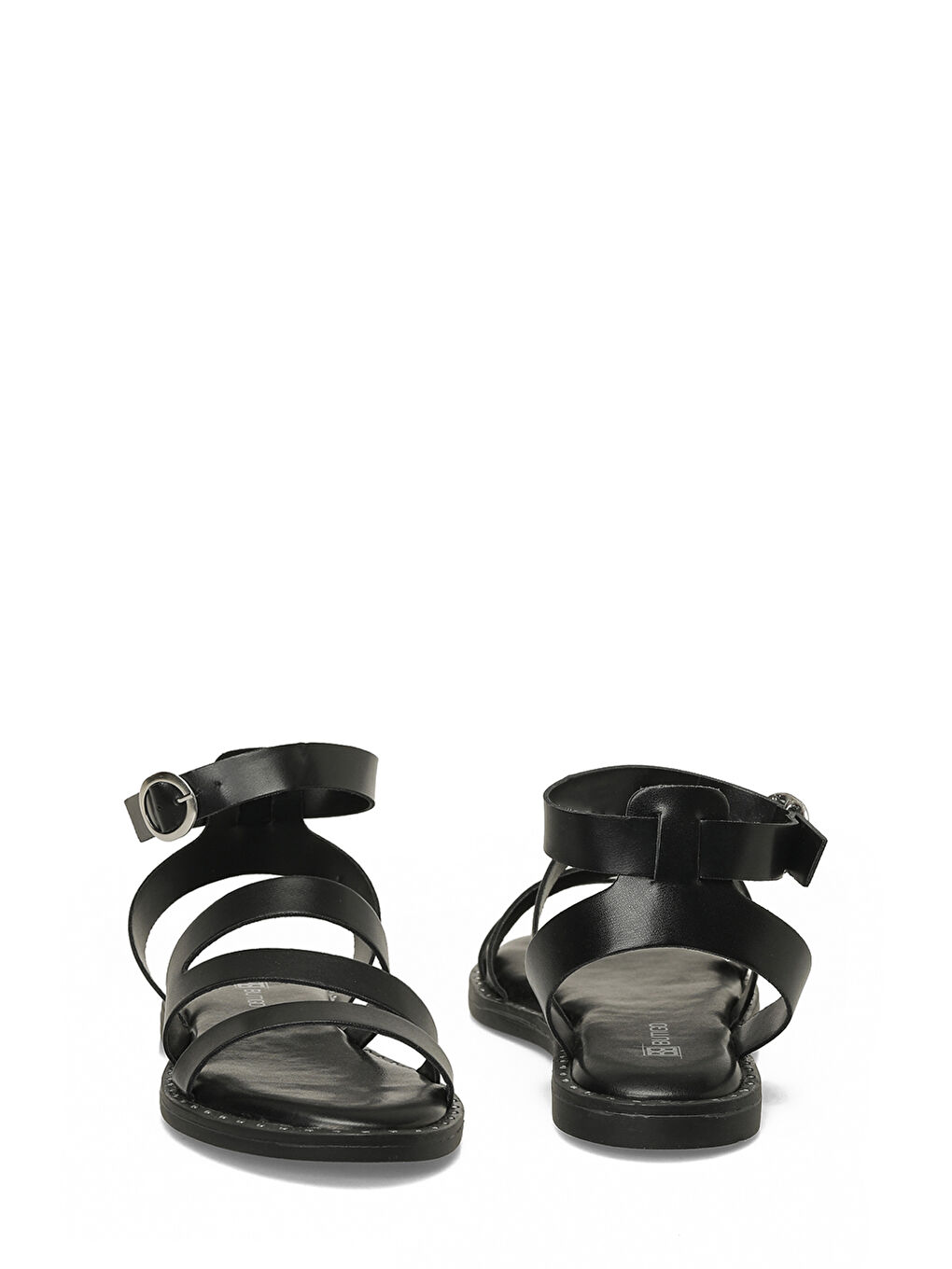 26S-228 6FX Siyah Kadın Düz Sandalet-4