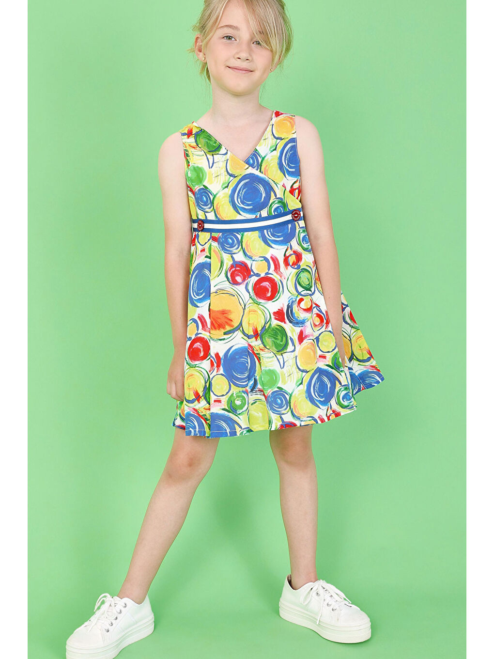 Karışık Kız Çocuk Elbise-8