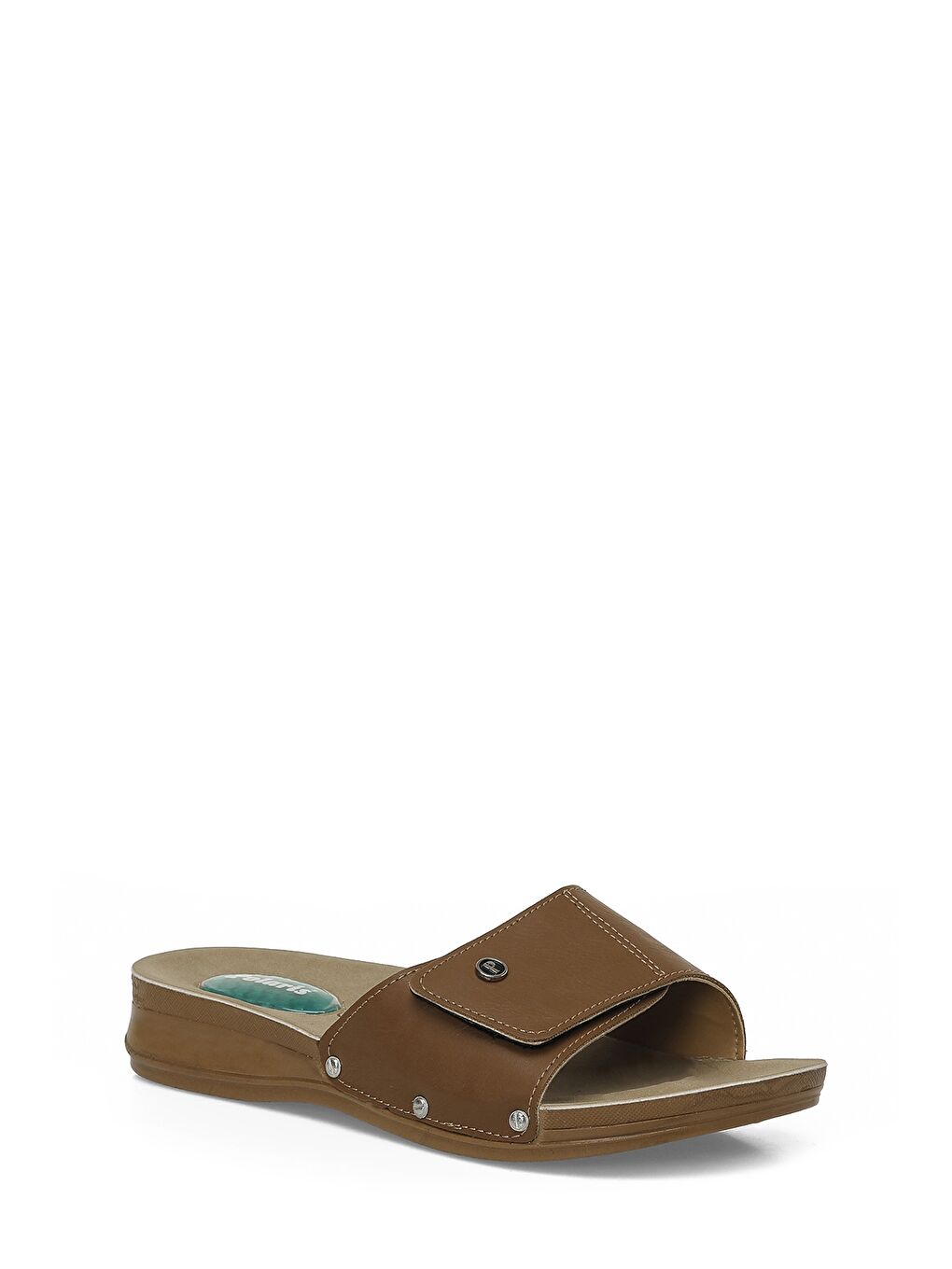 Kahverengi 405073.Z6FX Taba Kadın Ev Terliği-1