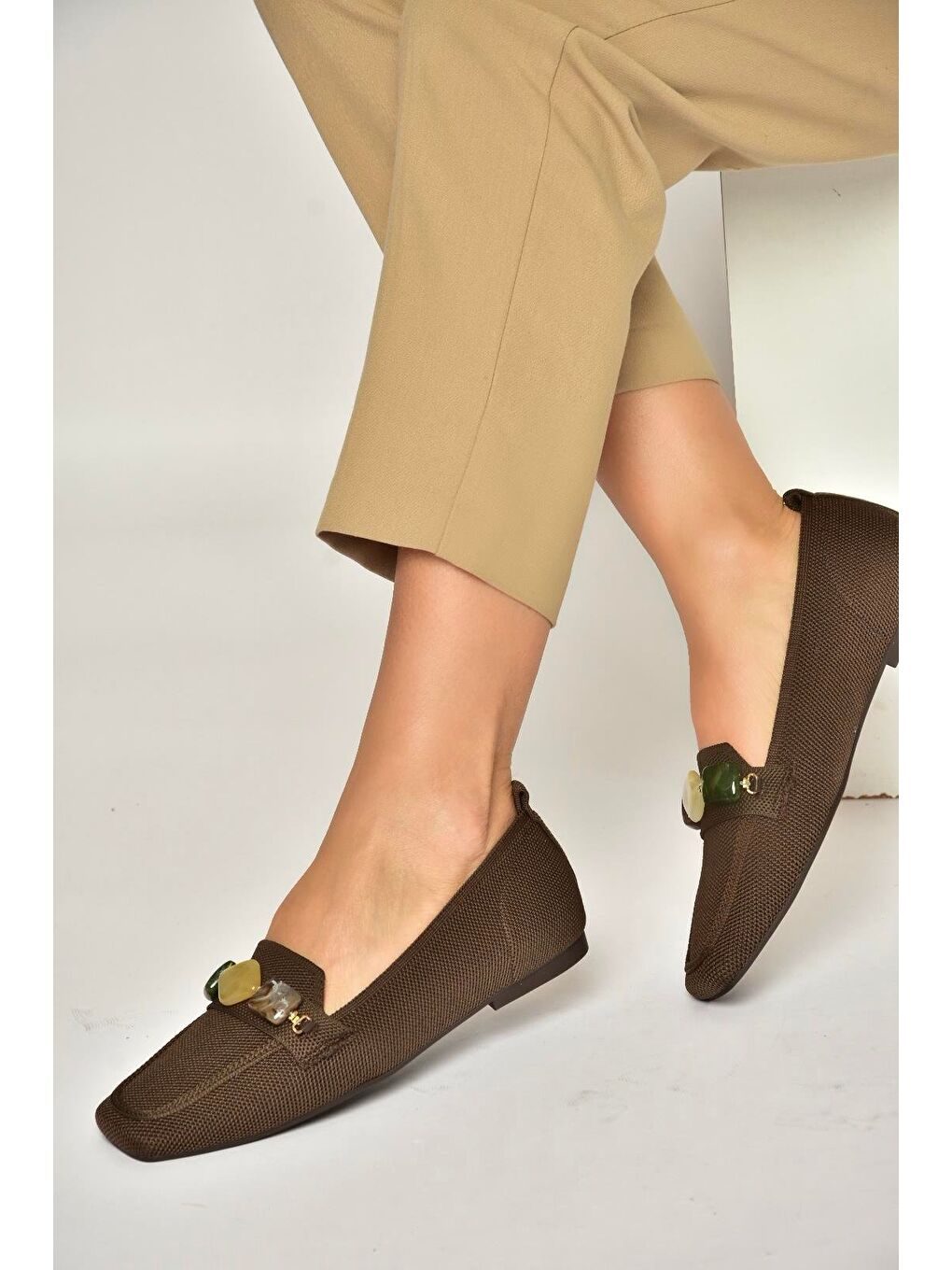 Kahverengi Kadın Babet Y820400304-4