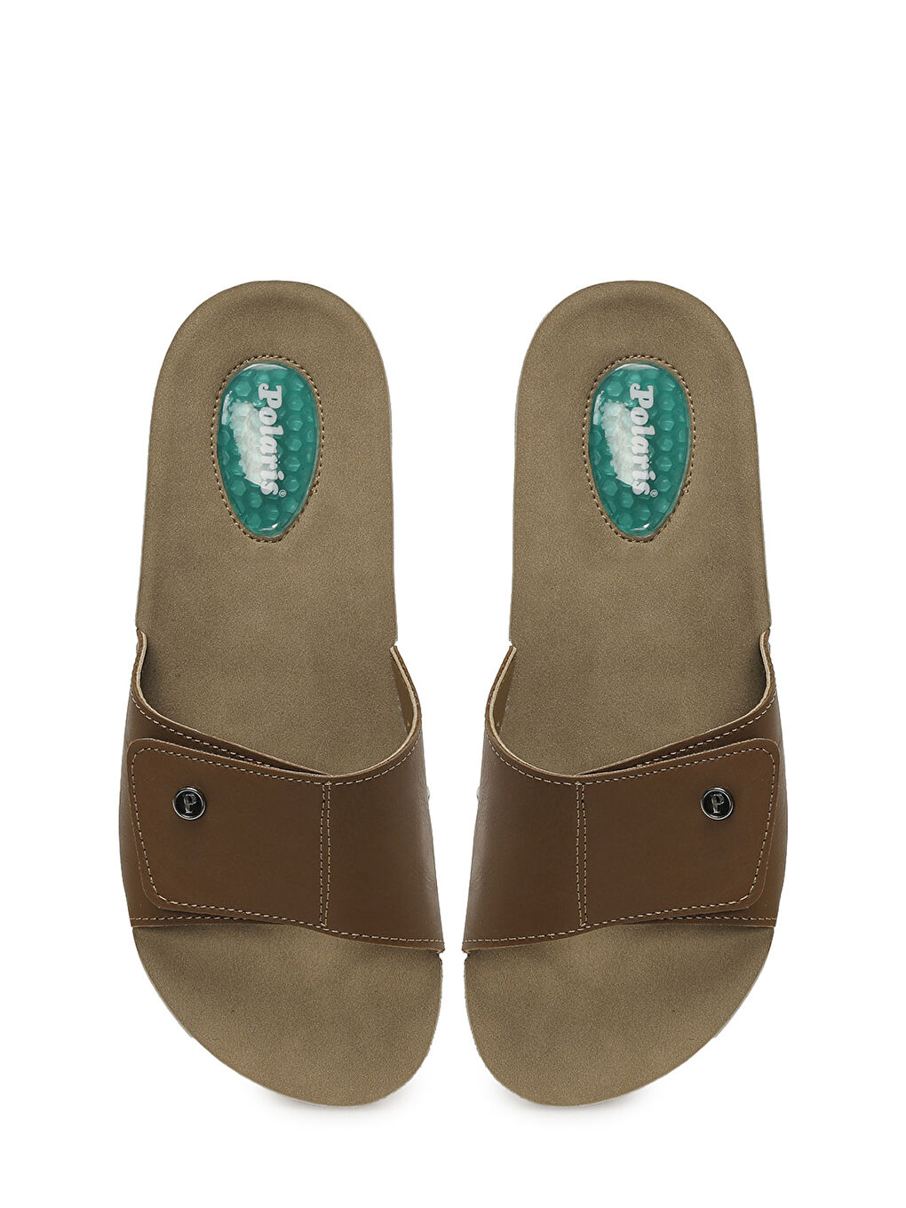 Kahverengi 405073.Z6FX Taba Kadın Ev Terliği-3