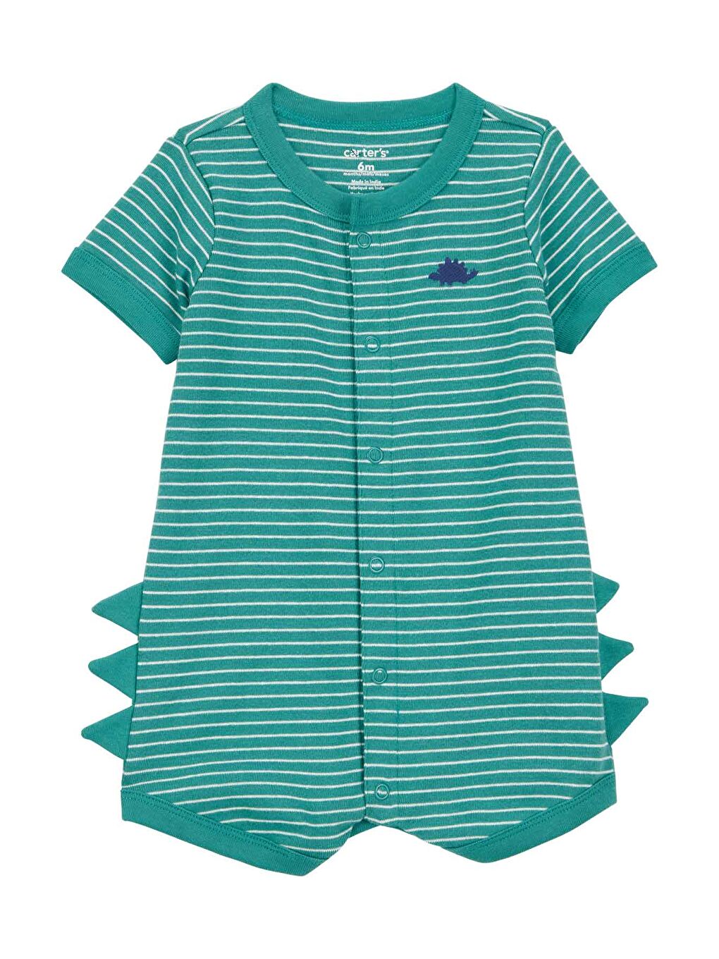 Yeşil Erkek Bebek Kısa Tulum